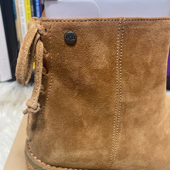 UGG CORINNE WOMENS ANKLE BOOTS CHESTNUT - Picture 5 of 7